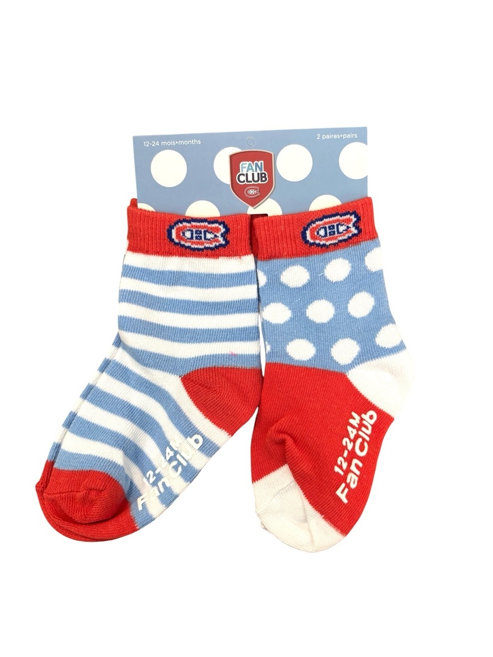 10/$15 NWT Montreal Canadians Hockey Baby Socks Size 12 to 24 Months